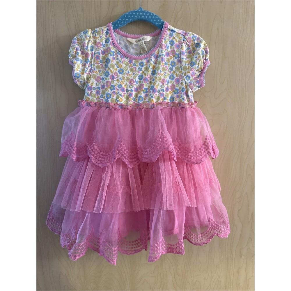 Beautiful Matilda Jane Dreams Come True Dress 12-18 Months Tutu Fairy Garden